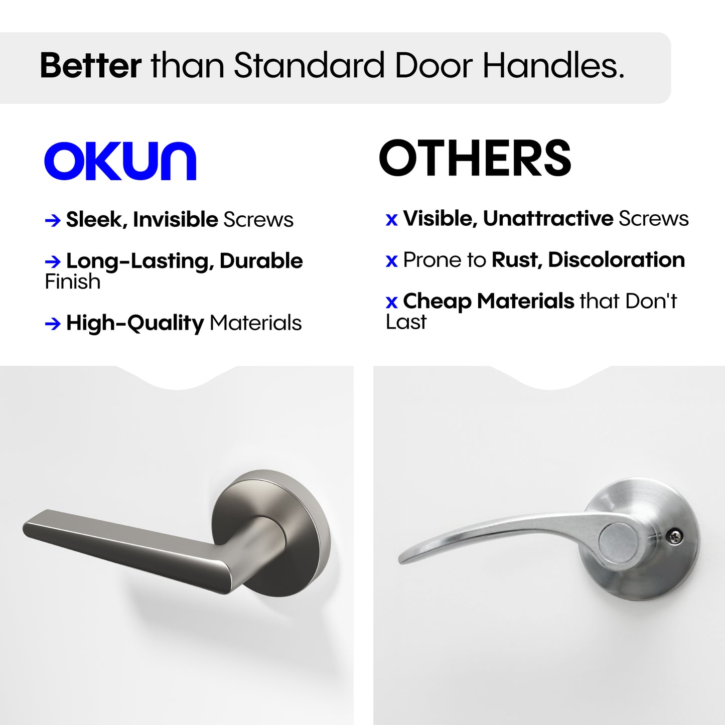 
              
                Okun Halo Passage Door Handle in brushed nickel finish
              
            