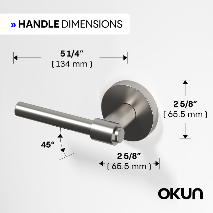 Zen	Passage Door Handle