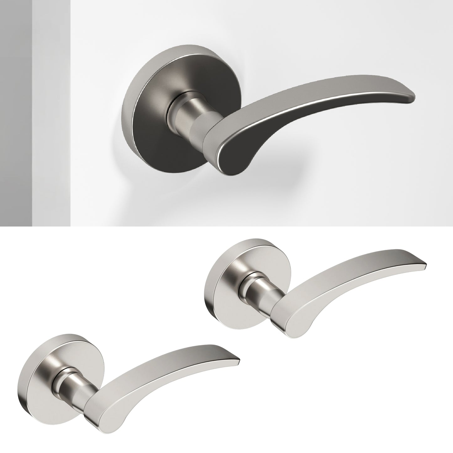 
              
                Okun Brook dummy door handle in dark bronze finish
              
            