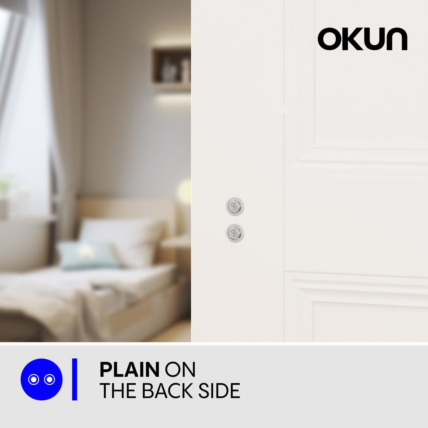 
              
                Okun Brook dummy door handle in polished chrome finish
              
            