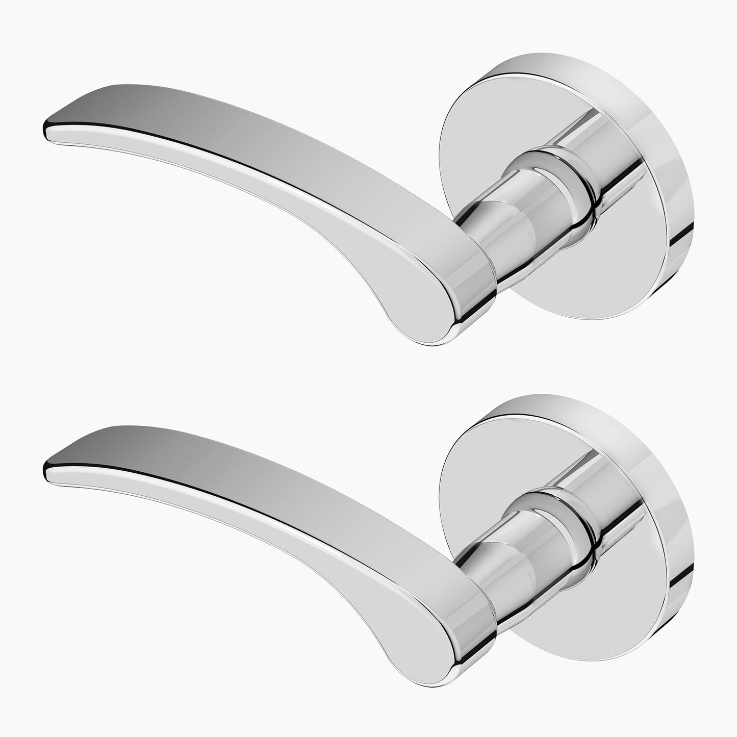 
              
                Okun Brook dummy door handle in polished chrome finish
              
            