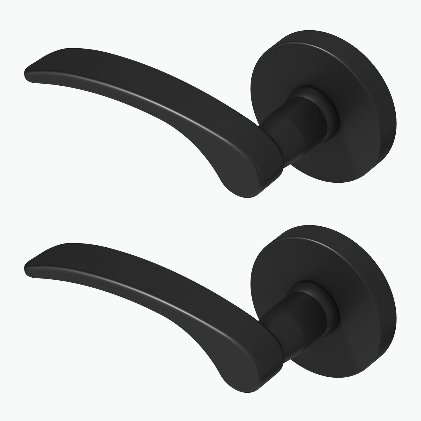
              
                Okun Brook dummy door handle in matte black finish
              
            