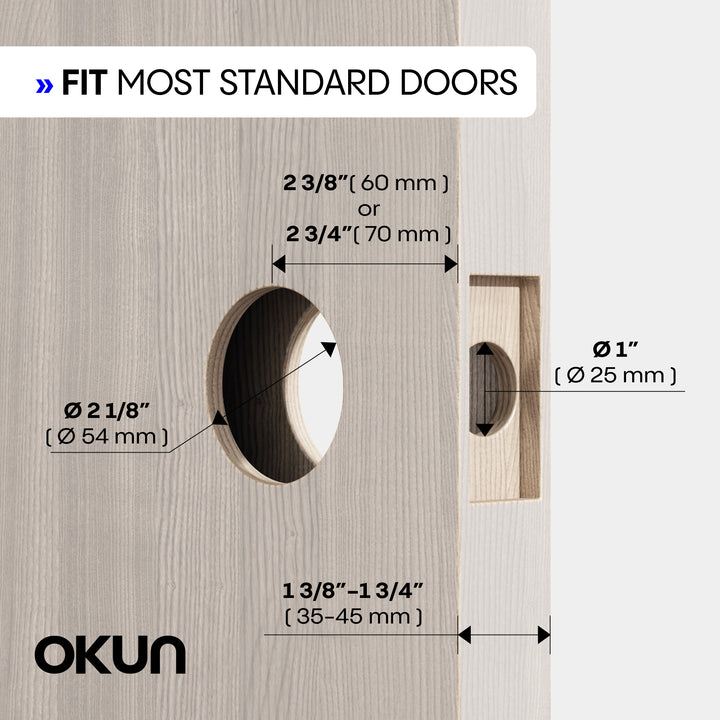 Quadra Privacy Door Handle