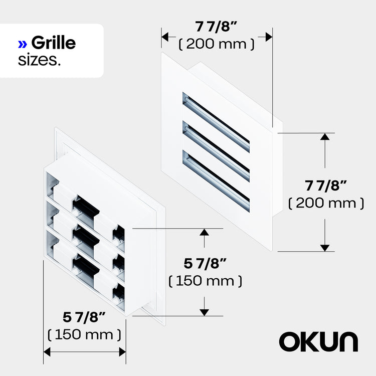 Square Metal Wall Surface Vent Cover