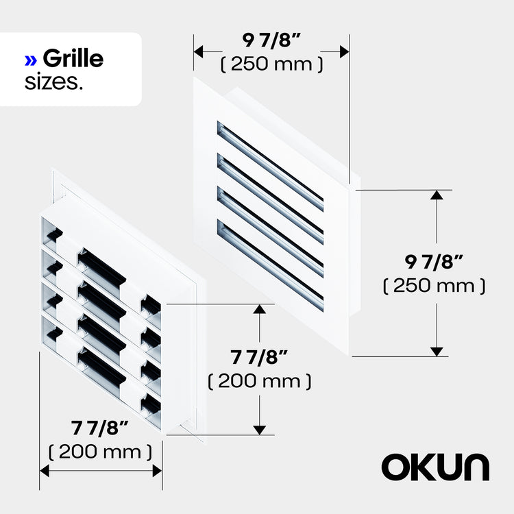 Square Metal Wall Surface Vent Cover