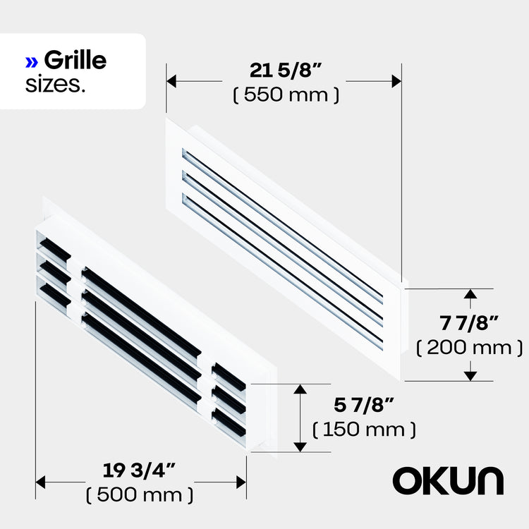 Linear Metal Wall Surface Vent Cover