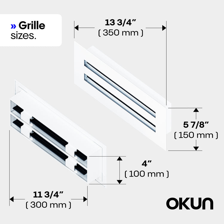Linear Metal Wall Surface Vent Cover