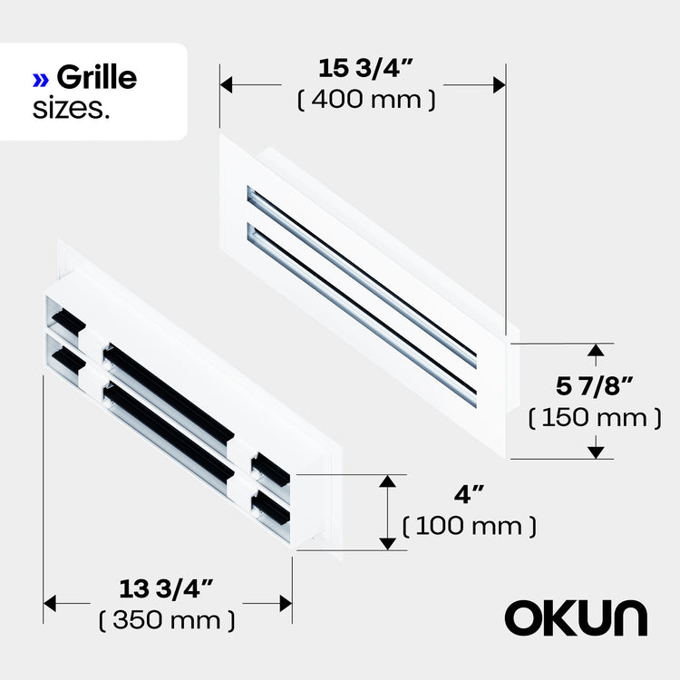 Linear Metal Wall Surface Vent Cover