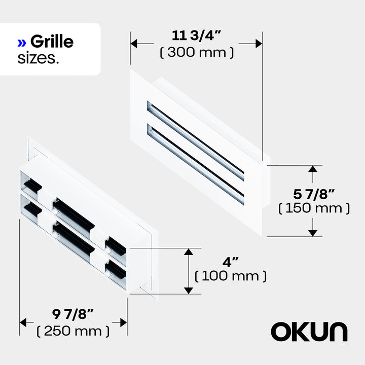 Linear Metal Wall Surface Vent Cover