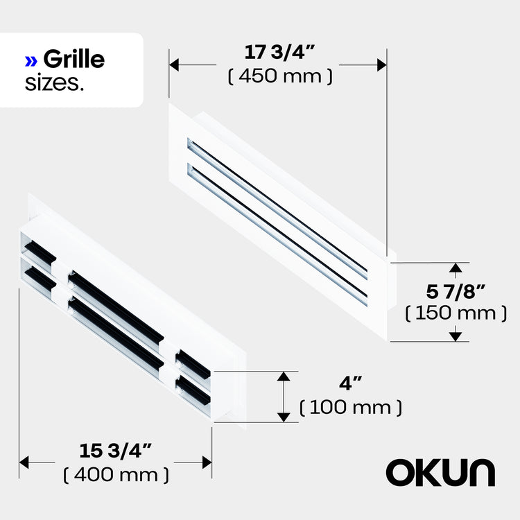 Linear Metal Wall Surface Vent Cover